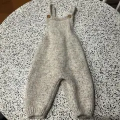 ZARA ベビー　ニット　サロペット　オーバーオール　ベージュ