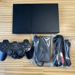 極上読込/メンテ済 PS2 薄型 本体セット SCPH-70000 電池交換済