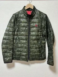 バーバリー ブラックレーベル ダウンジャケット M メンズ 迷彩 グリーン