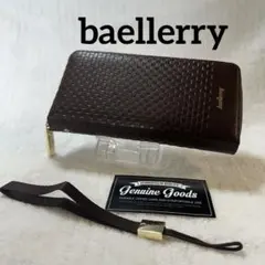 【新品・付属品完備】baellerry ラウンドファスナー長財布 型押しのサムネイル