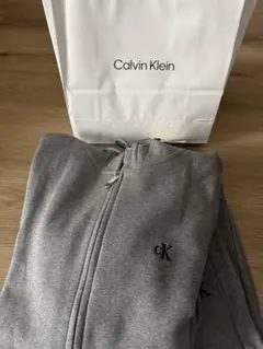 Calvin Klein ジップアップパーカー グレーセットアップ