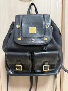 MCM レザー バックパック ブラックのサムネイル