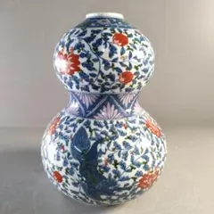 【七福】　金襴手 赤絵金彩 徳利 花瓶 大明成化年製　古美術　骨董 七福】 金襴手 赤絵金彩 徳利 花瓶 大明成化年製 古美術 骨董 - メルカリ