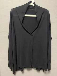 mizuiro ind ブラック長袖薄手ニットのサムネイル