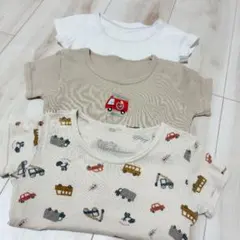 ベビーキッズ肌着　シャツ　サイズ90 バースデー　ユニクロ　3枚セット