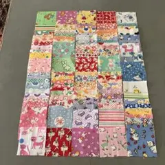フィードサック復刻30'sUSA生地A 5cm角×100枚+4〜5枚(同柄含む)