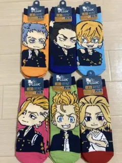 靴下 東京リベンジャーズ ソックス6足セット 22-24cm