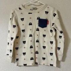 DOUBLE_B 長袖Tシャツ 100cm クマ柄のサムネイル