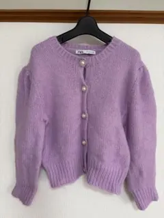 ZARA ラベンダーカーディガン