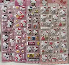 【正規品】ハローキティ　立体シール　4枚セット　海外限定　ぷっくり