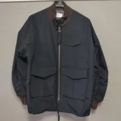 ヘレンチア MA-1風 中綿ブルゾン ブラック Мサイズ