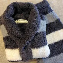 GELATO PIQUE HOMME ルームウェア L グレーボーダーモコモコ