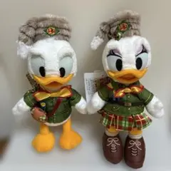 最終値下げ　新品タグ付き　ドナルド・デイジーぬいぐるみバッチセット 2025年最新】ドナルドデイジーぬいぐるみバッジの人気アイテム