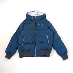 【BEAMS HEART/ビームスハート】フーディダウンジャケット『M』ブルー系