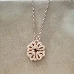 Fanyou Jewelry シルバー ネックレス 花 ハート