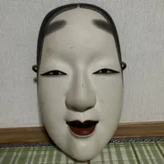 能面 小面 伝統工芸品 漆器 おめん 骨董品 日本 女面 JAPAN - メルカリ