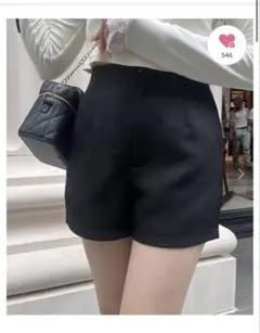 OLIVEdesOLIVE クラシカルショートパンツ ブラック フリーサイズ