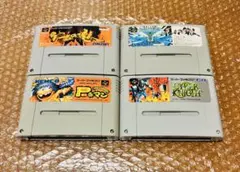 【SFCソフト4本セット・Nintendo Super Famicom】ba