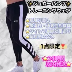 ジョガーパンツ　トレーニングパンツ　タイト　フィットネス　ジム　ポケット付き