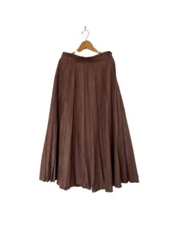 大人気✨ジルスチュアート スエード調 ロングプリーツスカート ブラウン サイズ2