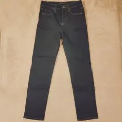 UNIQLO JEANS ハイライズスキニーアンクルジーンズ 24 NAVY
