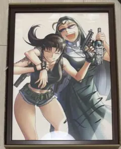 BLACK LAGOON 直筆サイン入り アクリルパネル ブラックラグーン 新しいおもちゃ・ホビー・グッズ - ブラックラグーン 直筆サイン入り