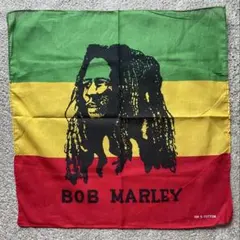 BOB MARLEY バンダナ ；サイズ 約51cm四方