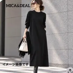 美品✨MICA&DEALロングニットワンピース長袖大人綺麗め