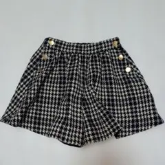 130★ケイトスペードニューヨーク★千鳥格子柄！キュロットスカート★