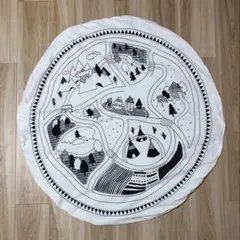 円形 プレイマット ラグ 直径約92cm