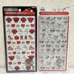 【正規品】ボンボンドロップシール　ミニ　ベイマックス　101匹わんちゃん　2枚