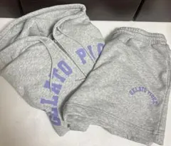 ジェラートピケスポーティーベア裏毛パーカーショートパンツ