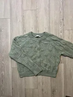 ZARA ケーブルニットカーディガン