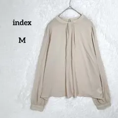 インデックス ブラウス シャツ タック プリーツ 『M』 ベージュのサムネイル