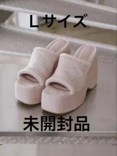 新品 未使用 Darich ベロアロゴビジューサンダル