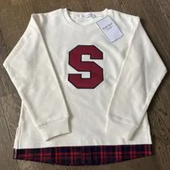 タグ付き新品SLAP SLIP トレーナー 120cm Sロゴのサムネイル
