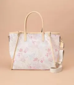 サマンサタバサ　オリジナルフラワー チュールトートバッグ 大サイズ　スカーフつき