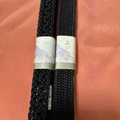 ✿帯留め ✿黒 ✿夏・冬 ✿2本組 ✿正絹