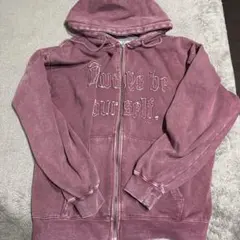 ダブルジップパーカーピンク色