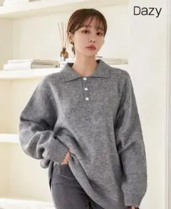 DAZYポロネックセーター（L）