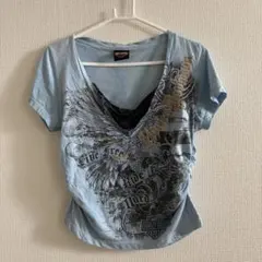 Harley-Davidson 半袖 Tシャツ ライトブルーのサムネイル