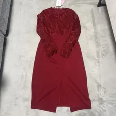 Tikaドレス ボルドー