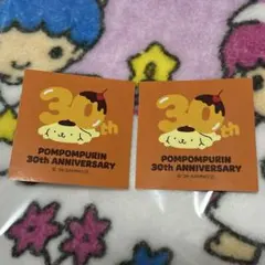 ポムポムプリン　30th　アニバーサリー　ステッカー　シール　サンリオ