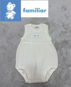 familiar ファミリア　ニットロンパース　70 リス　キリン　ウサギ柄