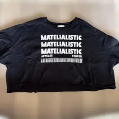 GYDA クロップド丈 黒Tシャツのサムネイル