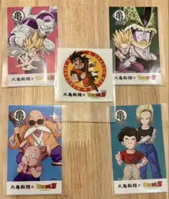 丸亀　ドラゴンボール　うどん札4枚　ステッカーセット