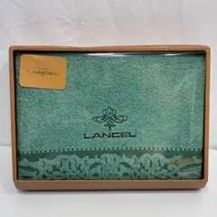 【未使用】 LANCEL フェイスタオル グリーン 綿100%のサムネイル