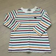 DOUBLE.B ストライプ 長袖カットソー 80センチ