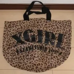 エックスガール　X-girl トートバッグ　レオパード