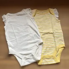 未使用品あり　babyGap ロンパース・カバーオール ホワイト・イエロー　70